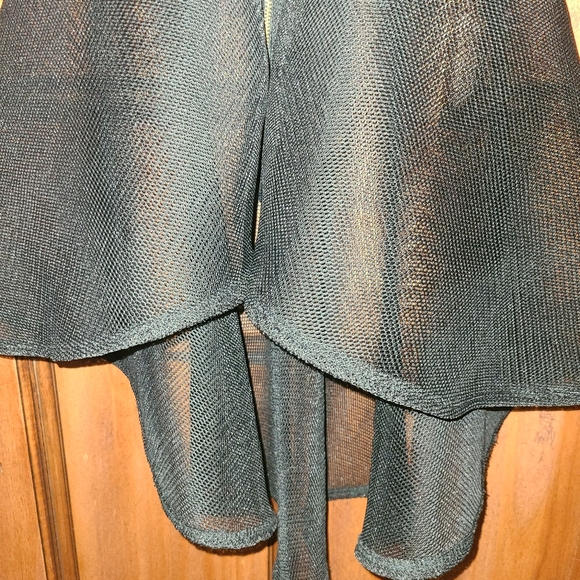Dice Net Mesh High Low Dress Size Small Black - Picture 5 of 5